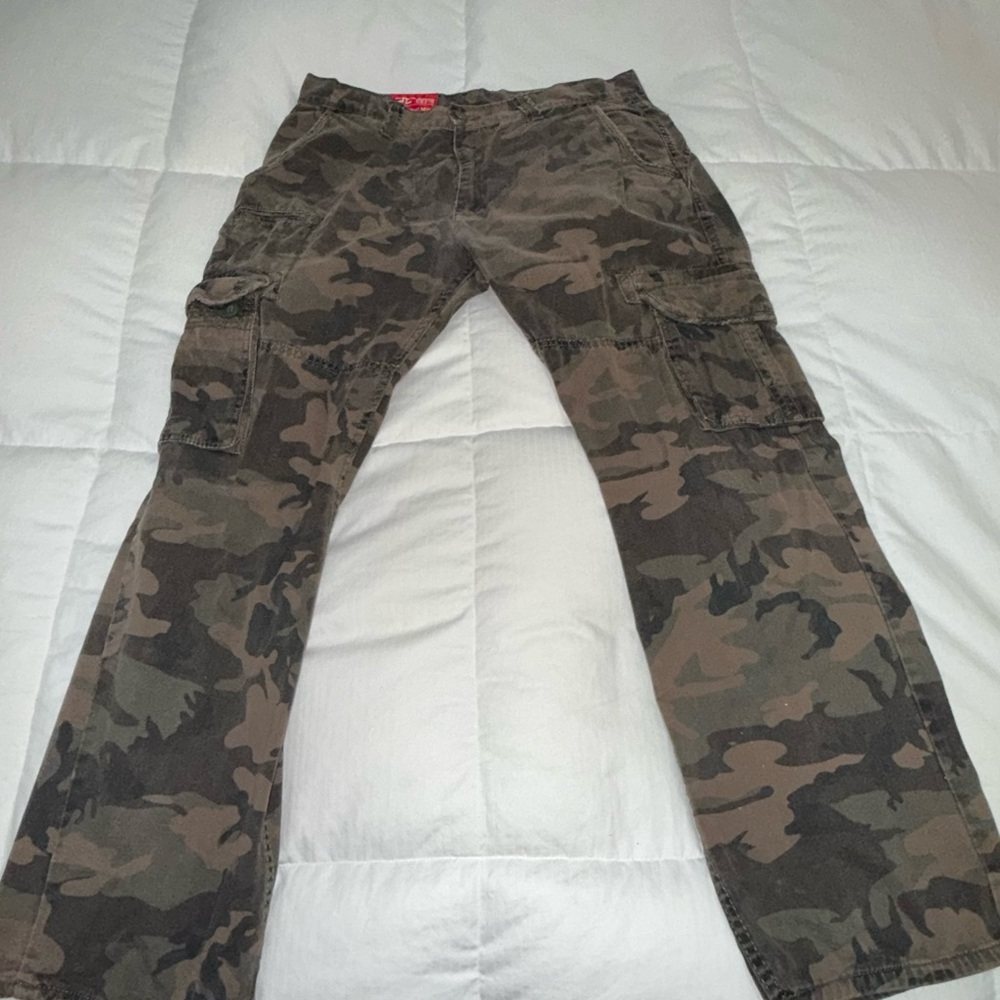 Jordan Craig Camouflage Cargo Pants - Green and Brown